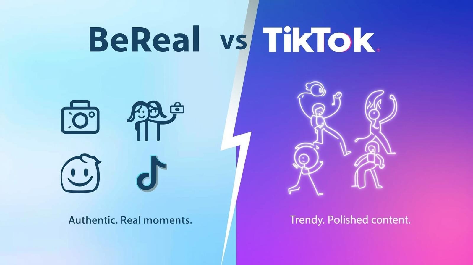 BeReal vs Tiktok